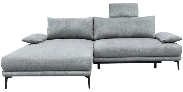 ROHOVÁ SEDAČKA, textil, sivá MID.YOU - Sedačky, Online Only