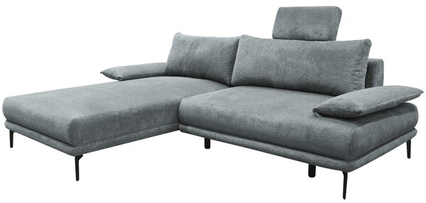 ROHOVÁ SEDAČKA, textil, sivá MID.YOU - Sedačky, Online Only