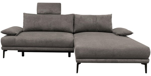 ROHOVÁ SEDAČKA, textil, sivohnedá MID.YOU - Sedačky, Online Only
