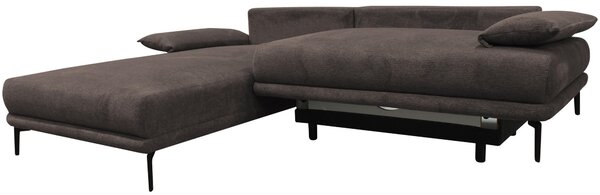 ROHOVÁ SEDAČKA, textil, sivohnedá MID.YOU - Sedačky, Online Only