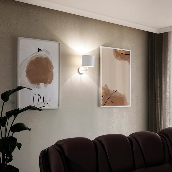 Nástenná moderná lampa VESPILLO - biela