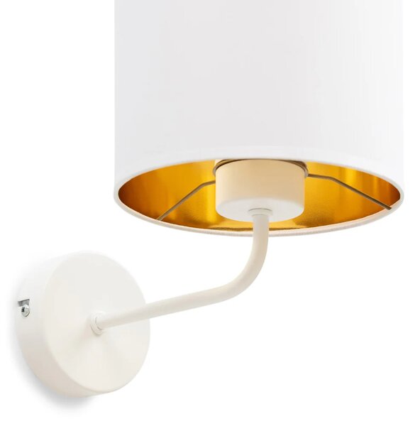 Nástenná moderná lampa VESPILLO - biela / zlatá