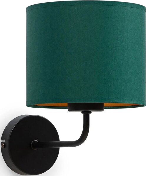 Nástenná moderná lampa VESPILLO - zelená/zlatá/čierna