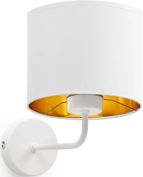 Nástenná moderná lampa VESPILLO - biela / zlatá