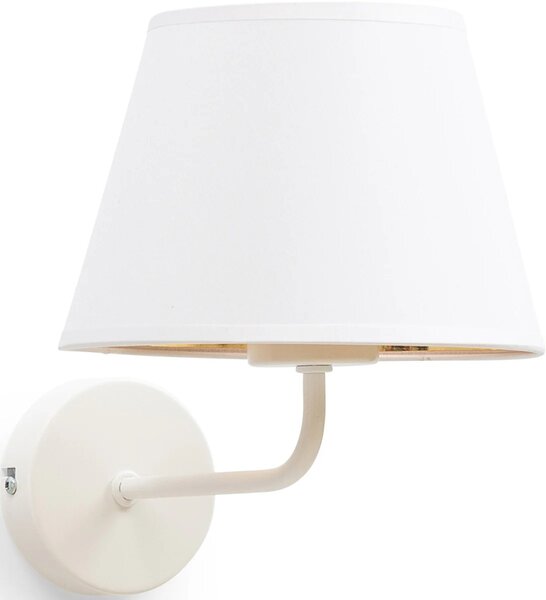 Nástenná moderná lampička VESPILLO - biela / zlatá