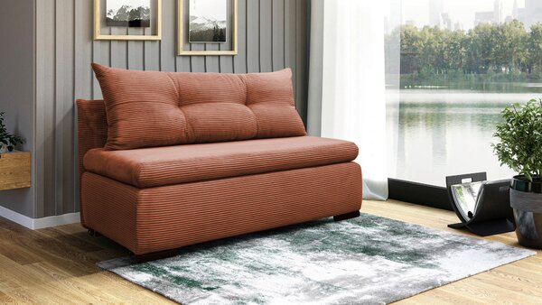 ROZKLADACIA POHOVKA, textil, koralová MID.YOU - Sedačky, Online Only