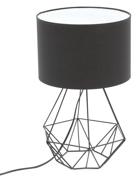 Stolová lampa na nočný stolík BREVITAS - čierna