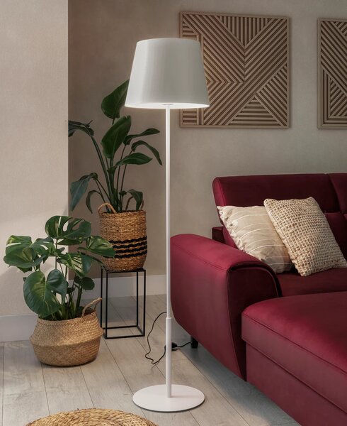 Stojacia lampa v škandinávskom štýle VESPILLO - biela