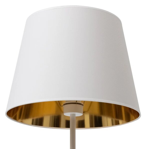 Stojacia lampa v škandinávskom štýle VESPILLO - biela / zlatá
