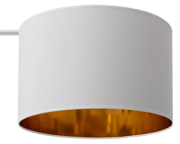 Stojaca lampa VESPILLO - biela / zlatá