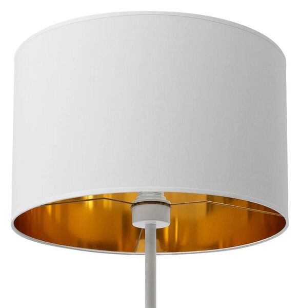 Škandinávska stojanová lampa VESPILLO - biela / zlatá