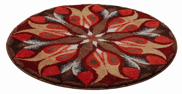 GRUND Mandala koberec SILENT SEPTEMBER hnedý Rozmer: ø 80 cm
