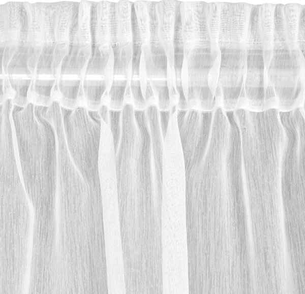 ZÁCLONA NA PÁSKE REBECCA 400X220 CM BIELA