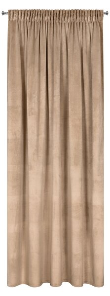 ZATEMŇOVACÍ ZÁVES NA PÁSKE ROSA 140X270 CM TMAVOBÉŽOVÁ