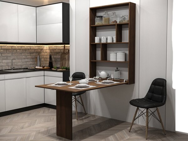 Mirjan24 Moderný nástenný stôl Eden, Farby: orech warmia 5903211516801