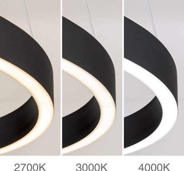 Orion - LED stmievateľný luster na lanku KOLK LED/40W/230V 2700/3000/4000K, priemer 40 cm, čierny