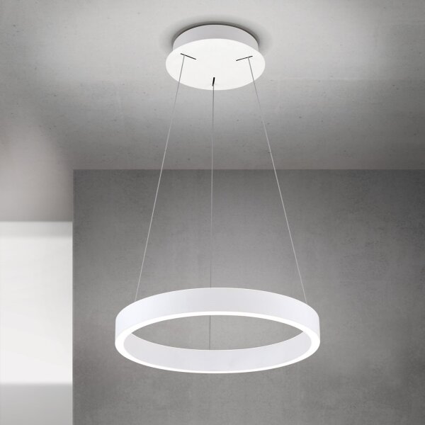 Orion - LED stmievateľný luster na lanku KOLK LED/40W/230V 2700/3000/4000K, priemer 40 cm, biela