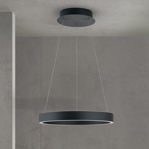 Orion - LED stmievateľný luster na lanku KOLK LED/40W/230V 2700/3000/4000K, priemer 40 cm, čierny