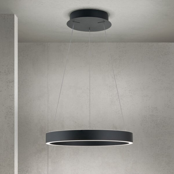 Orion - LED stmievateľný luster na lanku KOLK LED/40W/230V 2700/3000/4000K, priemer 40 cm, čierny
