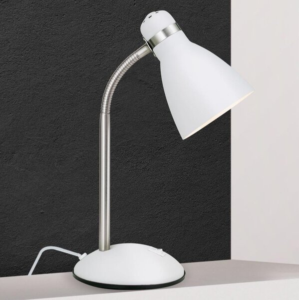 Orion - Stolová lampa SCHOOL 1xE27/40W/230V biela/matný chróm