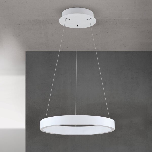 Orion - LED stmievateľný luster na lanku KOLK LED/40W/230V 2700/3000/4000K, priemer 40 cm, biela
