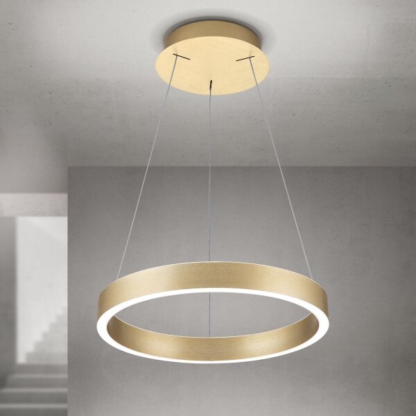 Orion- LED stmievateľný luster na lankách KOLK LED/40W/230V 2700/3000/4000K pr. 40 cm zlatá