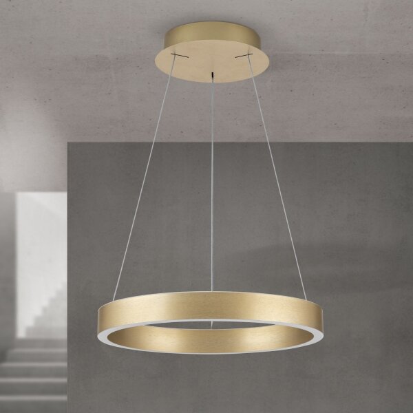 Orion- LED stmievateľný luster na lankách KOLK LED/40W/230V 2700/3000/4000K pr. 40 cm zlatá