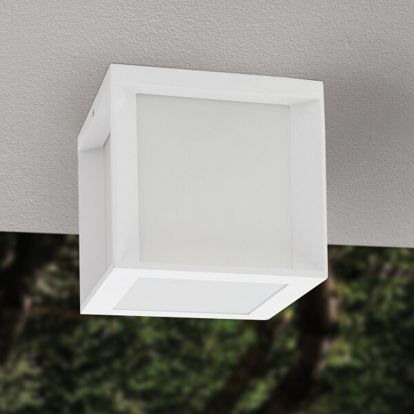 Orion - Vonkajšie svietidlo HENRY 1xE27/15W/230V 16x16 cm IP44 biela