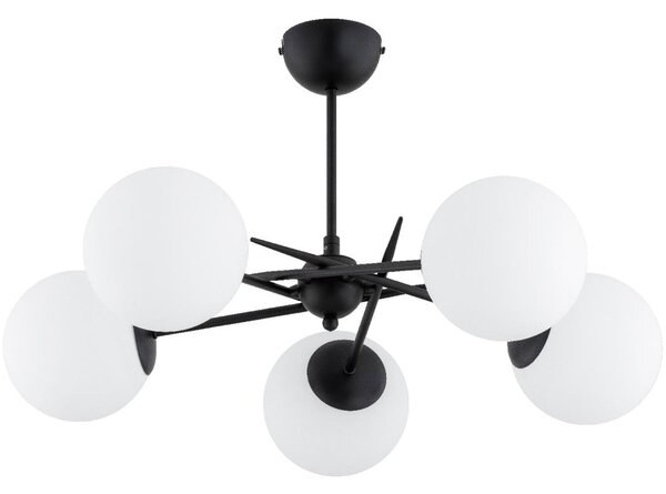 Prisadený luster PRIMERY 5xE14/10W/230V čierna