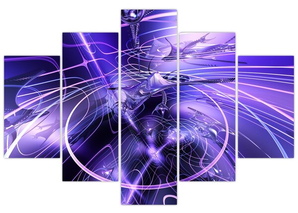 Obraz technické abstrakcie (150x105 cm)