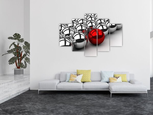 Obraz lesklých gulí (150x105 cm)