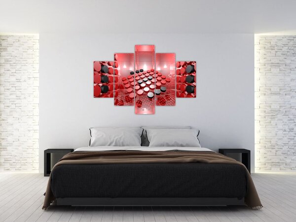 Obraz tlačidlové abstrakcie (150x105 cm)