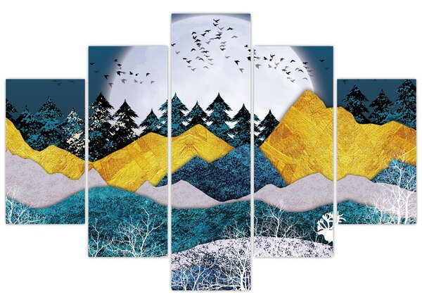 Obraz - Polárna krajina (150x105 cm)