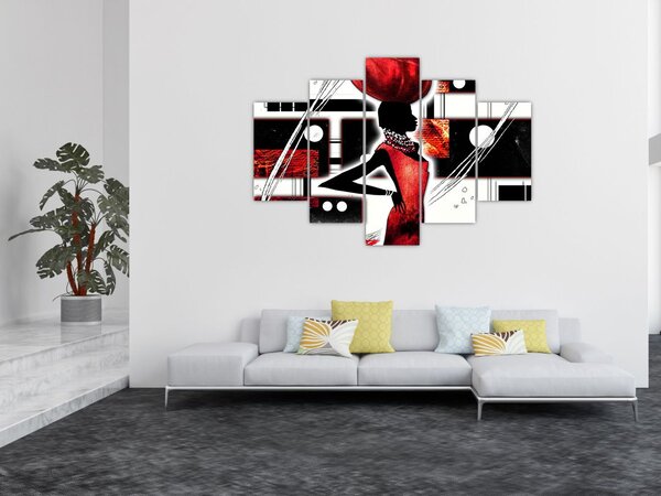 Obraz maľby starovekej dámy (150x105 cm)