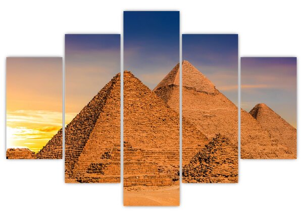 Obraz - Egyptské pyramídy (150x105 cm)
