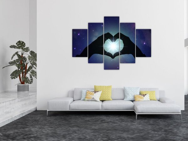 Obraz - Symbolická láska (150x105 cm)