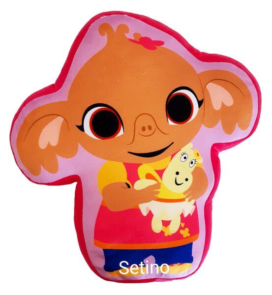 Setino 3D detský vankúš Pink Sula, Bing - 38 x 35 cm