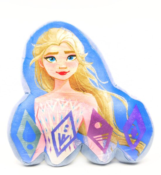 Setino 3D detský vankúš Frozen 2 Elsa - 36 x 36 cm
