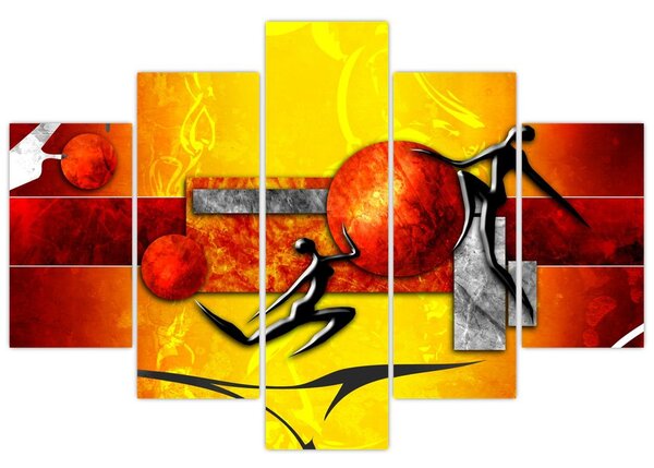 Obraz - Maľba ľudskosti (150x105 cm)