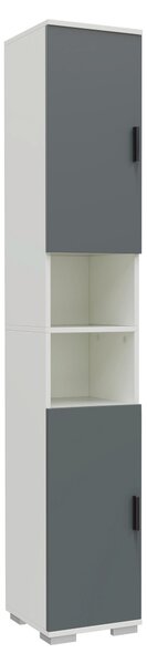 SKRINKA NA TOPÁNKY, antracitová, biela, 30/178/33 cm MID.YOU - Online Only drobný nábytok, Online Only