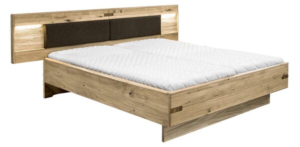 Dubová posteľ 160x200 Marsala