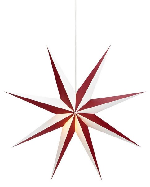 Markslöjd Markslöjd 704523 - Vianočná dekorácia ALVA 1xE14/25W/230V červená/biela 75 cm ML0801 + záruka 3 roky zadarmo