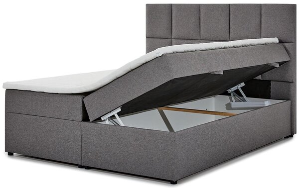 Boxspringová posteľ 140x200 FLARO - popolavá