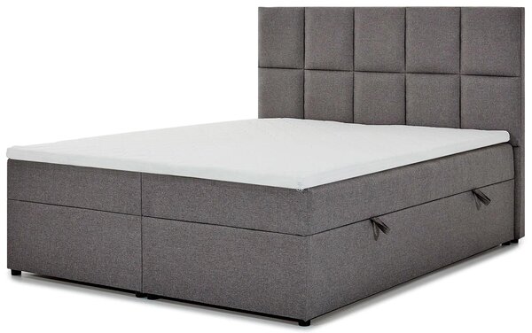 Boxspringová posteľ 140x200 FLARO - šedá