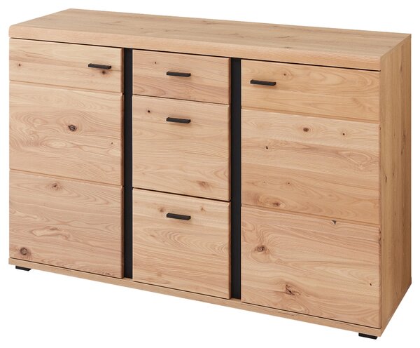 KOMODA, farba jaseňa, dub artisan, 134/86/43 cm Linea Natura - Komody, Online Only
