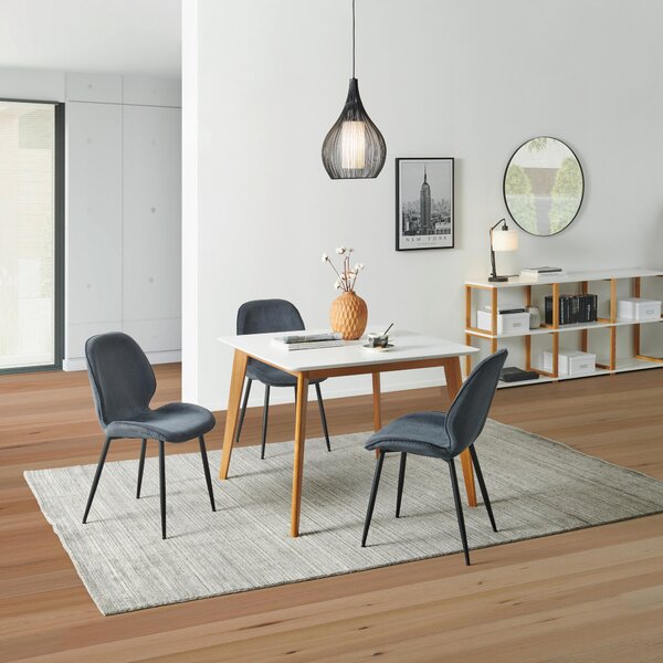 JEDÁLENSKÝ STÔL, biela, 100-180/100/76 cm Livetastic - Stoly, Online Only