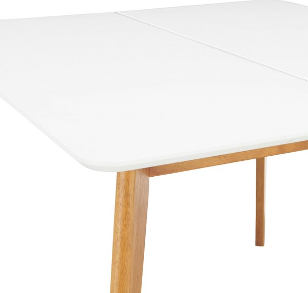 JEDÁLENSKÝ STÔL, biela, 100-180/100/76 cm Livetastic - Stoly, Online Only