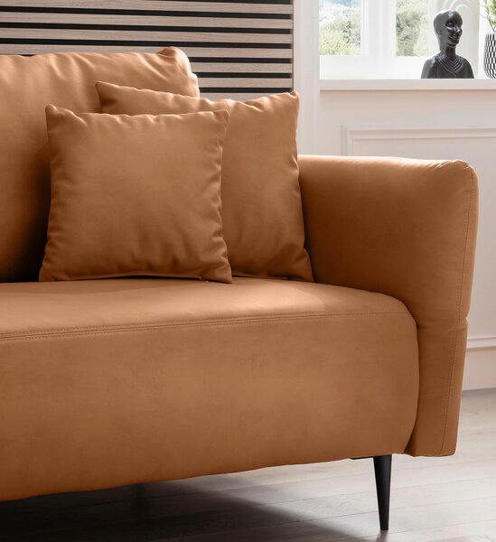 ROHOVÁ SEDAČKA, textil, koňaková Livetastic - Sedačky, Online Only