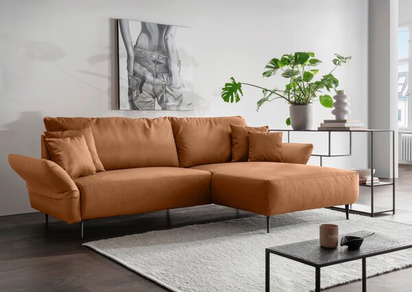 ROHOVÁ SEDAČKA, textil, koňaková Livetastic - Sedačky, Online Only
