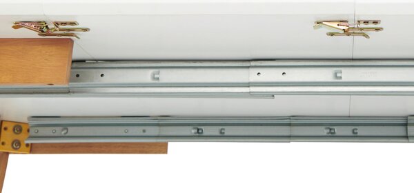 JEDÁLENSKÝ STÔL, biela, 100-180/100/76 cm Livetastic - Stoly, Online Only